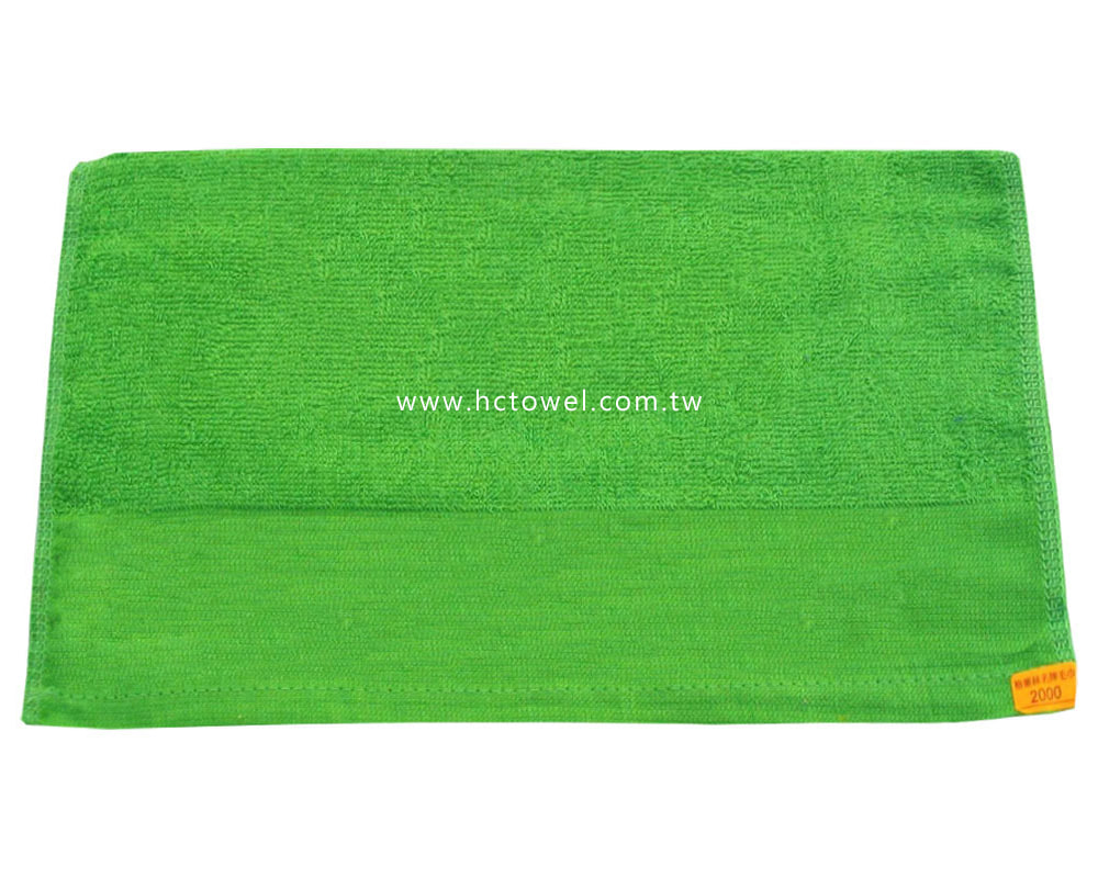 綠色美容毛巾