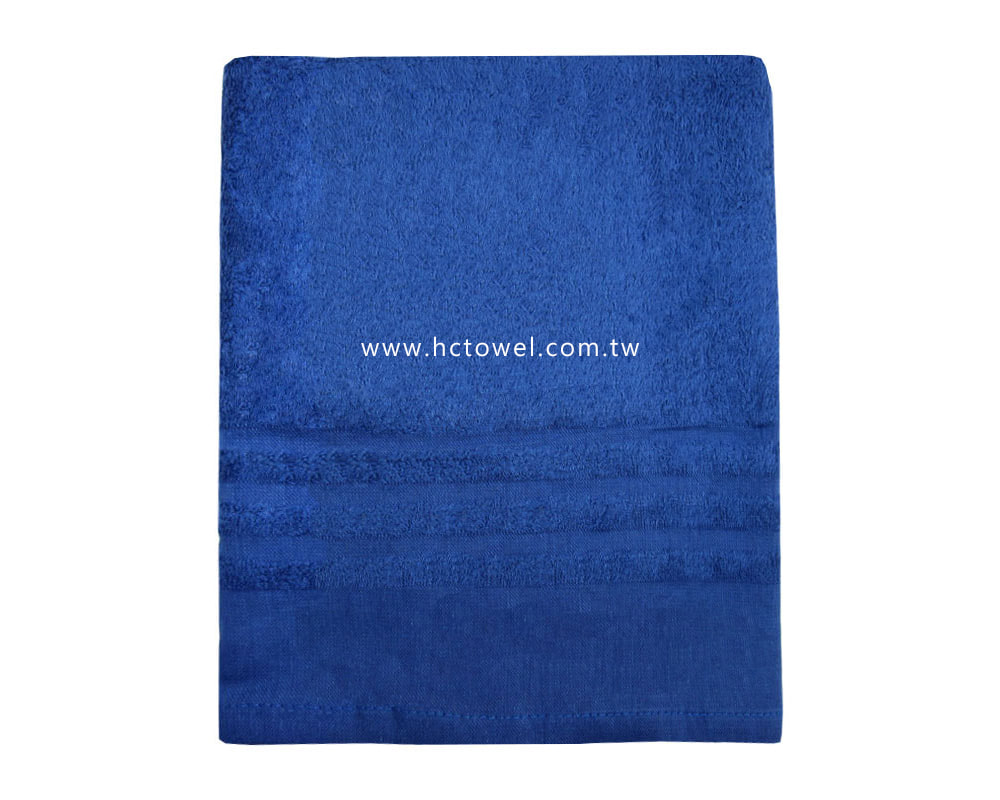 8兩三平頭中浴巾(寶藍色)美容毛巾